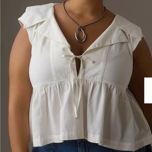 Maeve by Anthropologie Babydoll Blouse